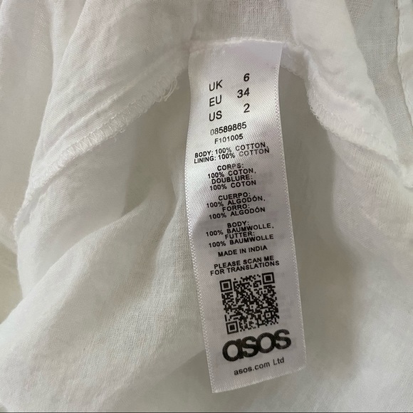 Loose Fit ASOS white eyelet dress - Picture 3 of 5